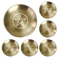thumbnail image 3 of Namzi Altar Ritual Plate Dish Astrology Tarot Plate Ring Trinket Holder for Smudging Decoration Trays used for Altar, Prayer, Ritual 5.5inch（06）, 3 of 5