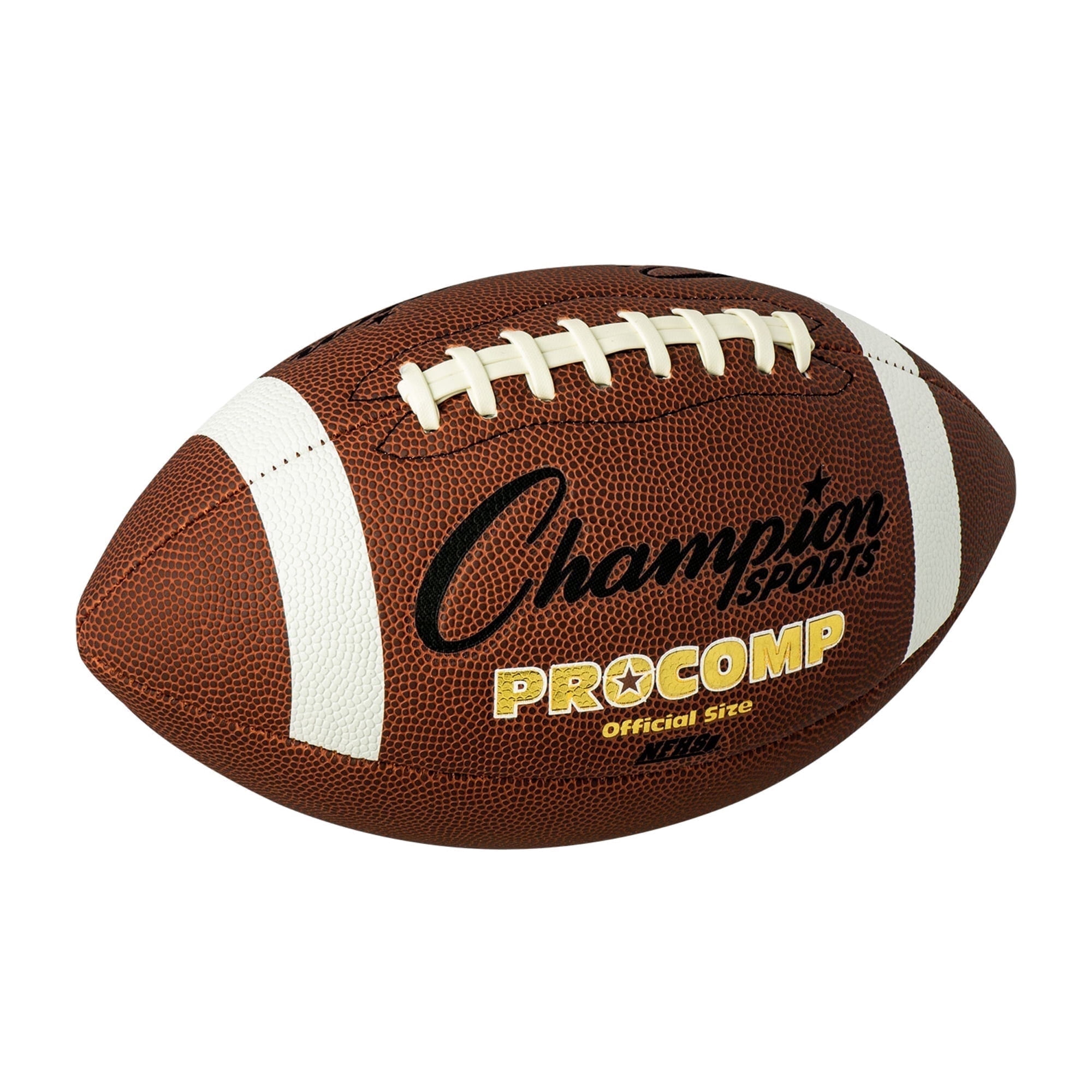 Champion Sports Official Size Composite Football, Brown (CF100)