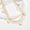Gold-B, variant on Gold Layered Necklace for Women - 3Pcs 18K Gold Plated Floral Necklaces, Stainless Steel Stackable Cuban Link Chain Non Tarnish Trendy Jewelry, Herringbone Chokers Christmas Birthday Gifts for Her