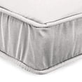 thumbnail image 3 of Jordan Manufacturing Sunbrella 21.5" x 22.5" Canvas Natural Solid Rectangular Outdoor Deep Seat Chair Cushion with Ties and Welt, 3 of 9