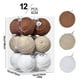 thumbnail image 1 of CaiYueKe 12 Pcs Farmhouse Christmas Ball Ornaments 2.36 Inch Neutral Boho Christmas Tree Jute Rope Hanging Ornaments Rustic Knitted Burlap Decoration for Xmas Wreath Garland Decor, 1 of 4