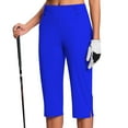 thumbnail image 4 of REALiKUN Capri Pants for Women Dressy Casual Summer High Waist Stretch Golf Cropped Pants Capris Work Slacks, 4 of 8