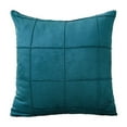 thumbnail image 2 of Square Throw Pillow Cover Wavy Velvet Cushion Cover Modern Zippered Pillowcase for Sofa Couch Bedroom Living Room Chair, 18 x 18 Inch, 2 of 6