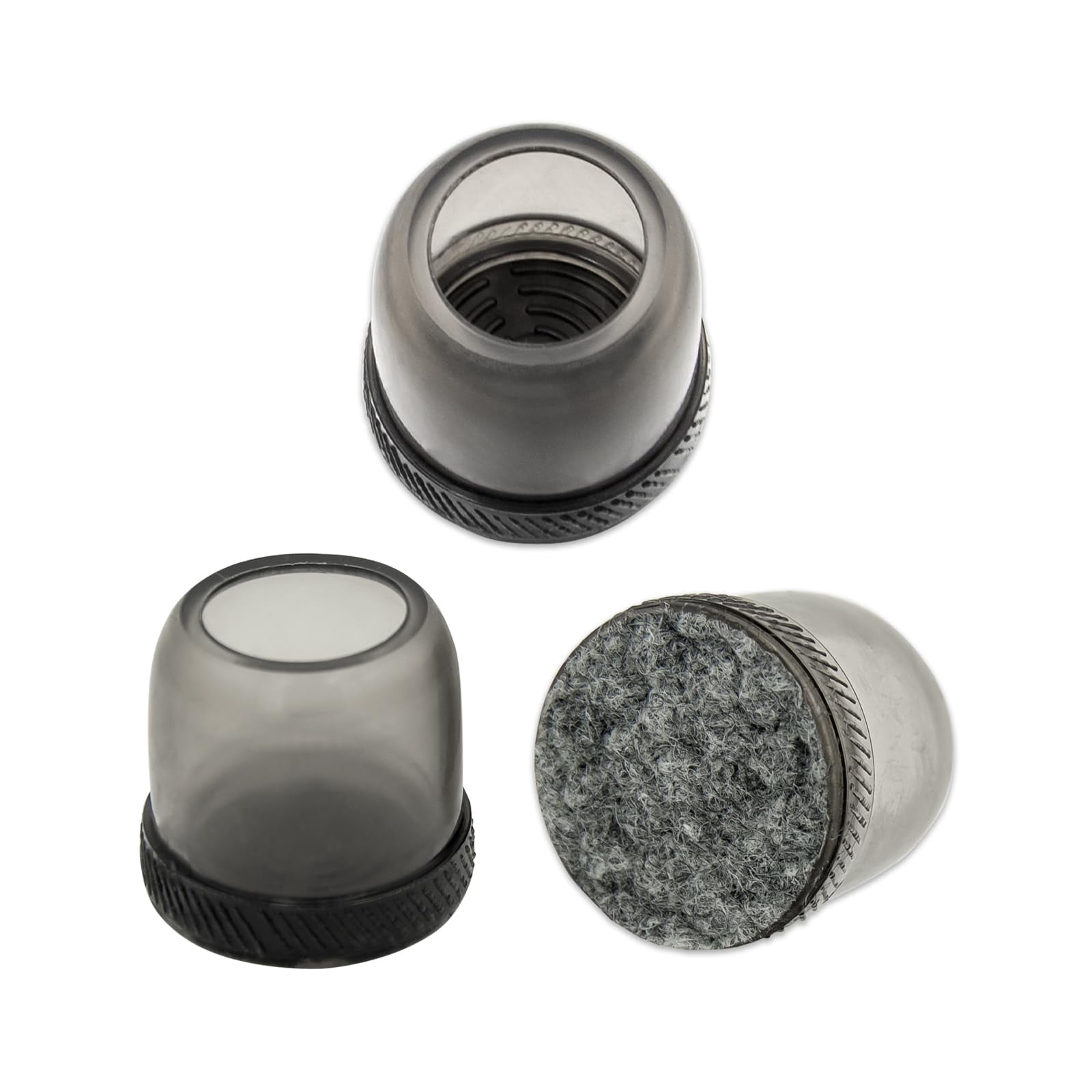 Flyshop 8PCS Durable Round Chair Leg Caps with Felt Pads Prevent Scratches Reduce Noise Protective Caps Felt Furniture Pads Floor Protectors, Light Grey, Small: 19 to 25mm