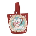 thumbnail image 2 of Bolsa de lona con diseño de dragón Yinane Estilo A reutilizable para mujer bolsa de compras lavable, 2 of 8