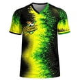 thumbnail image 2 of LEKWK Brazil Soccer Jersey Men Short Sleeve Quick-Dry Flag Football Shirts Breathable Loose Fit Graphic Athletic Shirts for Fan Brazil Jersey Collectors Game Day, 2 of 7