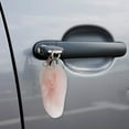 Cute Real Velvet Charms Coloured Tail Keychain Lady Pendant Car