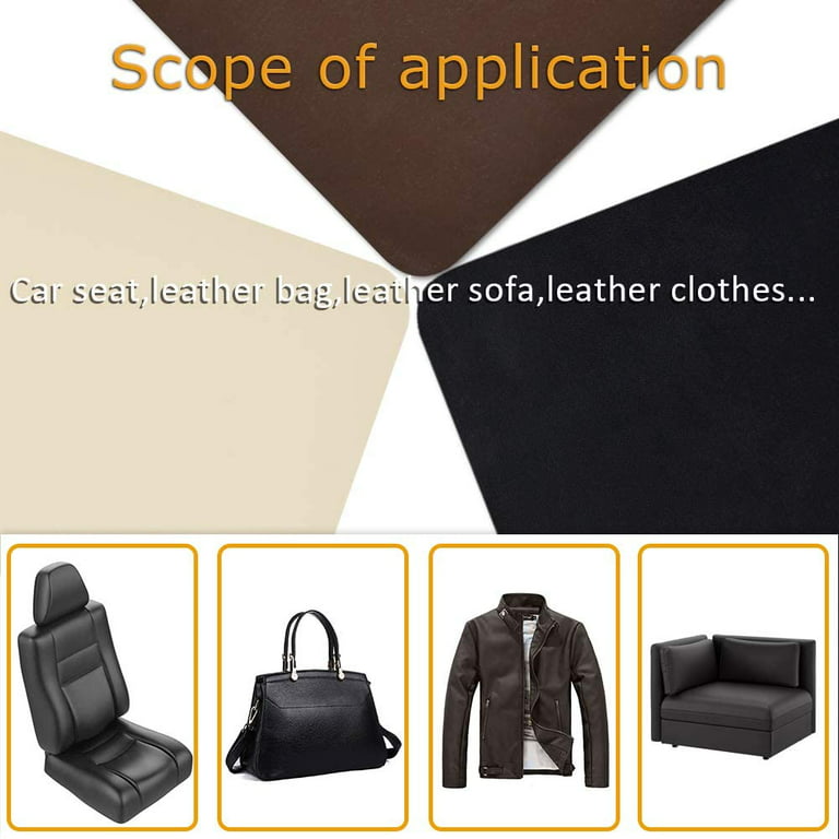 Leather Repair Tape Self-Adhesive Patch for Couch Furniture Sofas Car Seats  Advanced PU Vinyl Leather Repair Kit (Dark Brown 17X79 inch) Dark Brown  17X79IN