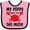 Pink and Black, variant on Inktastic My Poppy Loves Me Grandchild Boys or Girls Baby Bib