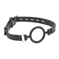 thumbnail image 1 of o ring gag para adultos De Mordaza De De Caucho Negro O Arnés Para La Cabeza Fijación Oral Magideal o ring gag para adultos, 1 of 7