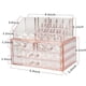 thumbnail image 5 of Soidarity Práctico contenedor de almacenamiento de plástico Caja organizadora elegante y multifuncional Caja de almacenamiento de cosméticos Bolsas de maquillaje transparente 8625 24*15*18.7, 5 of 6