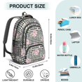thumbnail image 5 of Pioneer Flower Floral Print Pattern Backpack for School, Cute School Bag with Adjustable Shoulder Straps and Padded Back, 16.9"x12.6"x5.9", 5 of 5
