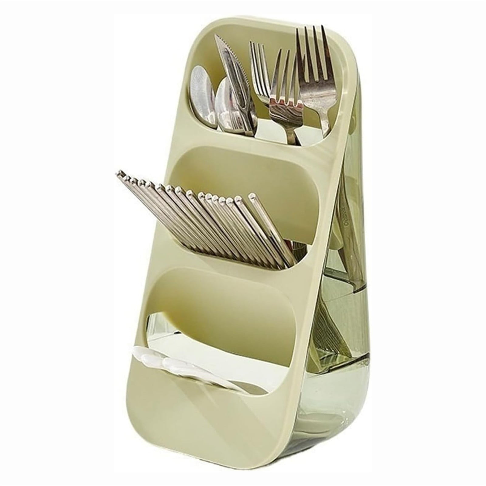 Cutlery Holder Stand 3 Format Vertical Utensil Holders Kitchen Utensil Organizer For Countertop Cutlery Drainer Caddy Spoon Chopsticks Fork Holder Kitchen Utensil Holder,Storage Rack
