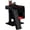 Black & Red, variant on Gothic Cat Tree with Coffin Bed for Indoor Cats, Cat Tower with Scratching Post, Modern Activity House for Large Cats, Condo with Board, Kittens Cave