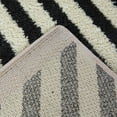 thumbnail image 3 of Balta Emmeline Abstract Stripe Shag Area Rug Black 5'3" x 7' 5' x 8', 3 of 5
