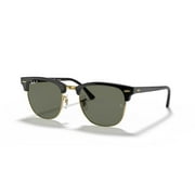 Sunglasses Ray-Ban RB 3016 901/58 Clubmaster Black G-15 Green
