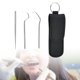 thumbnail image 4 of Juego de bolsa de palillos de dientes portátil, acero inoxidable, con soporte Juego de 4 Yuyangstore Palillos de dientes portátiles, 4 of 8
