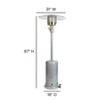 thumbnail image 5 of Flash Furniture Patio Outdoor Heating-Silver Stainless Steel 40,000 BTU Propane Heater with Wheels for Commercial & Residential Use-7.5 Feet Tall, 5 of 9