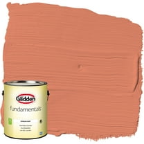 Glidden Fundamentals Interior Paint Summer Sunset / Orange, Flat, 1 Gallon