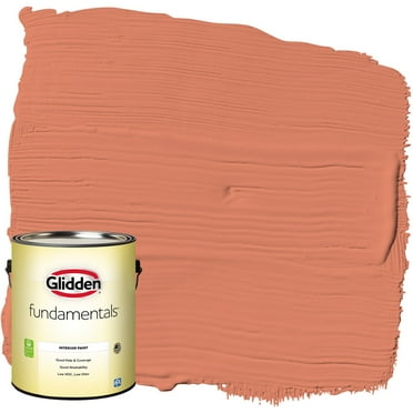 Glidden Fundamentals Interior Paint Summer Sunset / Orange, Flat, 1 Gallon
