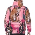 thumbnail image 7 of Haiem Cheetah On Toilet Humor Art Patterned Men's Hoodie with Kangaroo Pocket - Ideal Pullover Sweatshirt for Daily Wear, Travel, and Home-Medium, 7 of 7