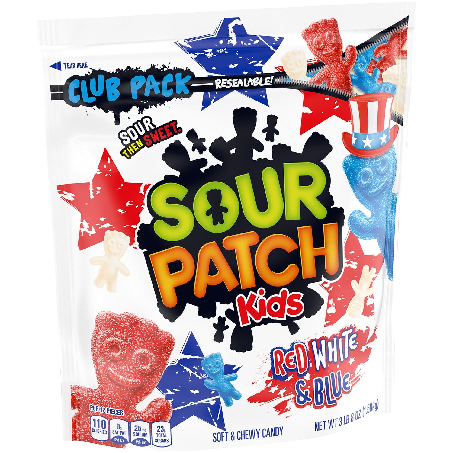 Sour Patch Kids Red, White & Blue Edition (56 Ounce)