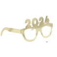 thumbnail image 2 of 2024 Novelty Party Glasses Foil Paper Graduation Gold Silver, Unique,  4 ct, 2 of 5