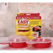 Eggwich 2 Set Egg Cooker Eggwich Microwave Egg Muffin Omelet Cooker Pan BPA Free