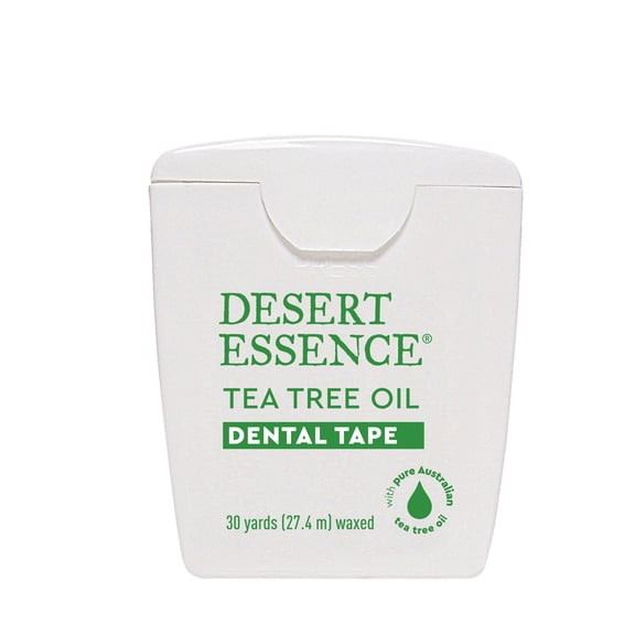 Desert Essence Dental Tape, Waxed, Tea Tree Oil, 6 Count, 30 yds (27.4 m)
