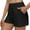 Black, variant on MIXUE Shorts For Women Summer Solid Color Elastic High Waist Casual With Pockets Shorts Outwear,Blue,XXL