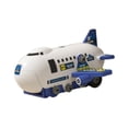 thumbnail image 4 of Juego de juguetes de avión, rompecabezas, juguetes educativos para niños con Mini coches, juego de simulación para niños pequeños, regalos para niñas Azul, 4 of 9