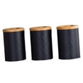 thumbnail image 6 of perfk Kitchen Canister Set Coffee Tea Sugar Container Decorative Canisters Multipurpose Airtight Food Storage Jars for Cookie Flour black, 6 of 9