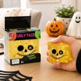 thumbnail image 3 of Ugly Face Spooky Squishy Cube, Slow Rising Stress Relief Fidget Ball with Round Glitter Sequin, Halloween Party Favor, 1 Pack, 3 of 4