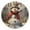 Black, variant on Snowman with Christmas Hat Round Wall Clock Battery Operated Silent Non-Ticking Bedroom Office Kitchen Home School Decor 10"(Black)