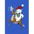 thumbnail image 2 of Men's Lost Gods Santa Yeti  Graphic Tee Royal Blue Heather 3X Large, 2 of 5