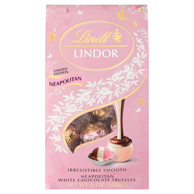 LINDOR Easter Neapolitan White Chocolate Truffles Bag 6oz