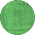 thumbnail image 1 of Ahgly Company Indoor Round Oriental Emerald Green Industrial Area Rugs, 5' Round, 1 of 4