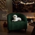 thumbnail image 6 of Goldensoil Accent Chair Armchair, with Velvet Padded Seat & Sturdy Legs, 28 x 26 x 29", Dark Green, 6 of 9
