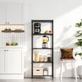 thumbnail image 3 of M MZG 5-Tier Black Metal Storage Shelves, Adjustable Wire Shelving Unit for Kitchen, Bathroom, Office, Garage, Organizer Wire Rack, 1250 lbs, 13.7" D x 23.6" W x 63" H, 3 of 8