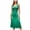 Green, variant on IROINNID Sheath Dress For Women Fashion Gorgeous Summer Fold Slimming Solid Sleeveless Dress V-Neck Knee-Length Dress