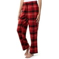 thumbnail image 5 of Fruit of the Loom Women's Beyond Soft Long Sleeve Waffle Top and Flannel Bottom Pajama Set, Sizes S-4X, 5 of 6