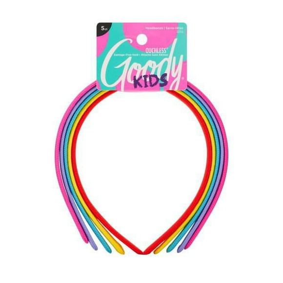 Bandeaux en tissu Goody Kids - couleurs assorties - 5Ct Goody Kids Headbands