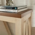 thumbnail image 3 of Pemberly Row 52" Rustic Entry Console Table in Dark Walnut Top and White Oak, 3 of 7