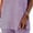 Purple, variant on Miluxas Spring Summer Casual 2 Piece Outfits for Women Solid Lapel Sleeveless Shirts Matching Capri Joggers Purple