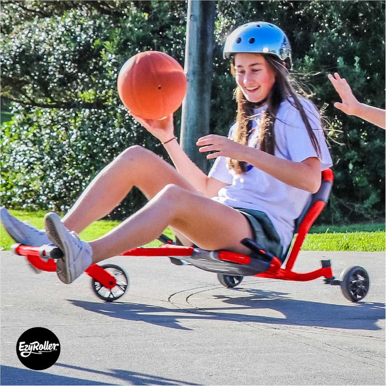 EzyRoller, Drifter Pro X Ride-On Scooter, 220lb Capacity, Red