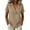 Khaki, variant on Women Classic Notched Lapel Short Sleeve Casual Blazer Top