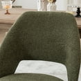 thumbnail image 3 of YOUNIKE Mid-Century Modern Dining Chairs Set of 2, 20.1"W Fabric Kitchen Chairs, Upholstered Armless Chairs with Metal Legs, Green, 3 of 20