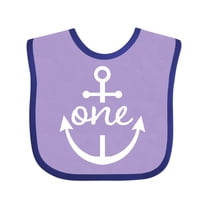 Inktastic 1st Birthday Anchor Nautical Boys or Girls Baby Bib