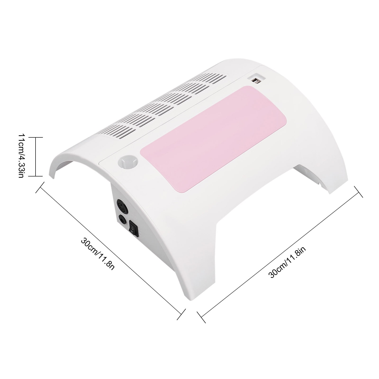 5 In 1 Nail Lamp With Dust Collector, UV/LED Light & Custom Timing
