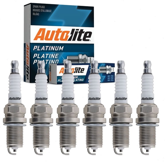 6 pc Autolite Platinum Spark Plugs compatible with Dodge Ram 1500 3.7L 3.9L V6 1997-2010